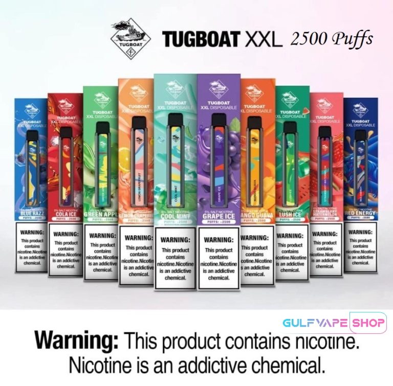 TUGBOAT XXL DISPOSABLE VAPE (2500 Puffs) IN DUBAI - Gulfvapeshop