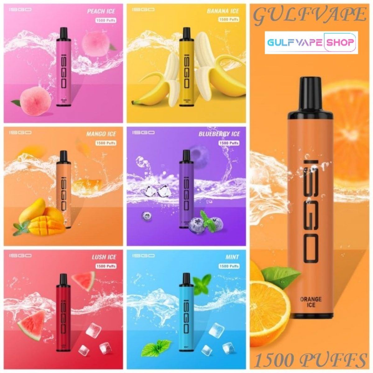 Isgo Bar UAE flavors, Middle Eastern vape flavors, fruit shisha vape tastes - Best ISGO PARIS DISPOSABLE VAPE (1500 Puffs) IN DUBAI