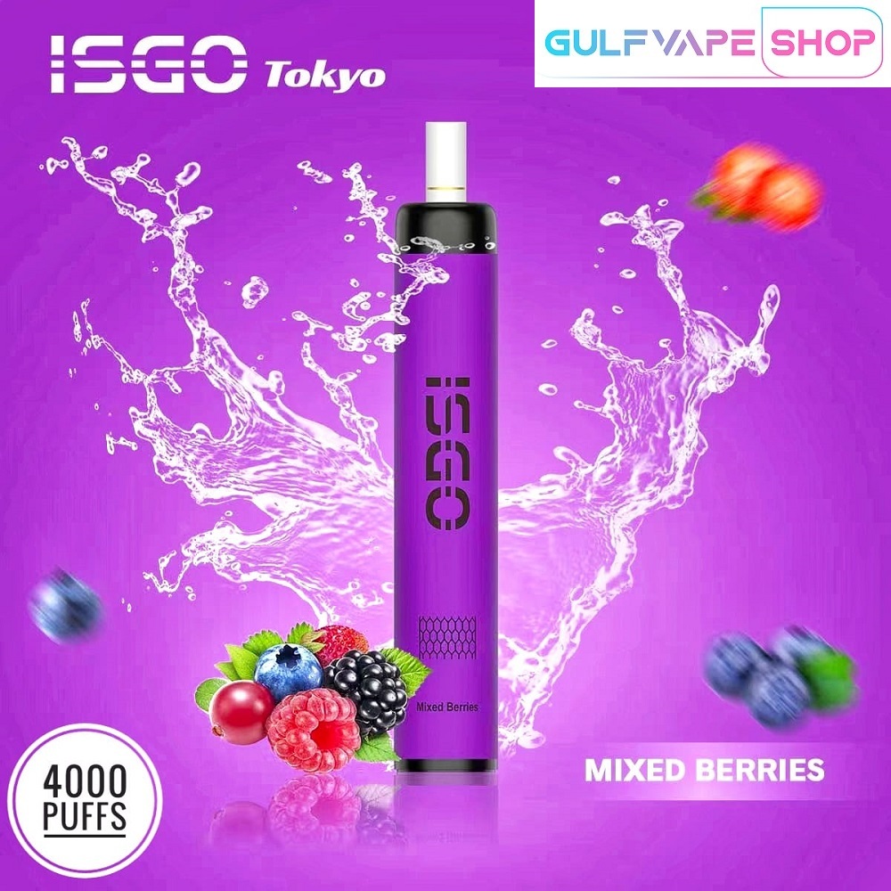 BEST ISGO TOKYO DISPOSABLE VAPE 4000 puffs IN DUBAI