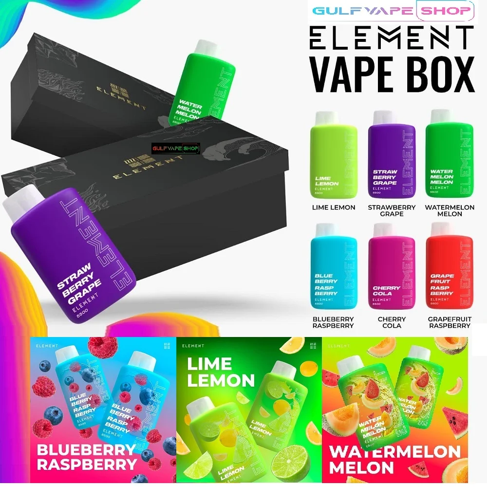 ELEMENT DISPOSABLE VAPE 5500 PUFFS 1 pcs in 1 pack10 pcs in 1 box