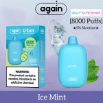 AGAIN U-BAR DISPOSABLE VAPE 8000 PUFFS IN DUBAI - Image 3