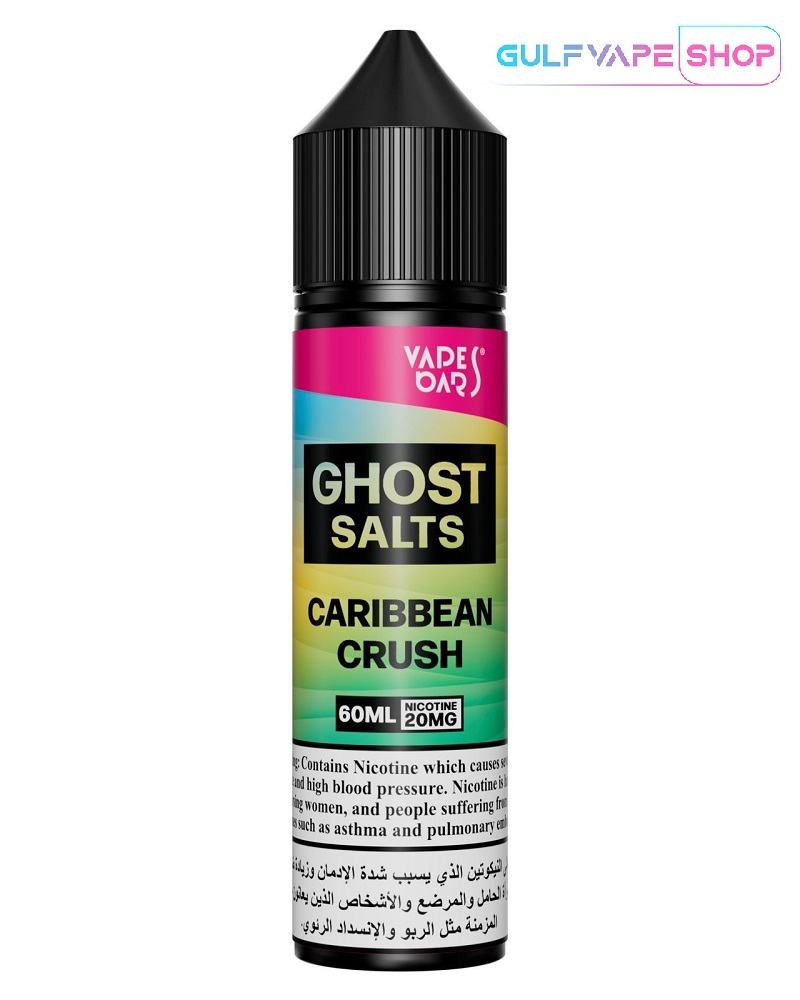 VAPES-BARS-Ghost-Salt-Nicotine-20mg-60ml-Caribbean-Crush