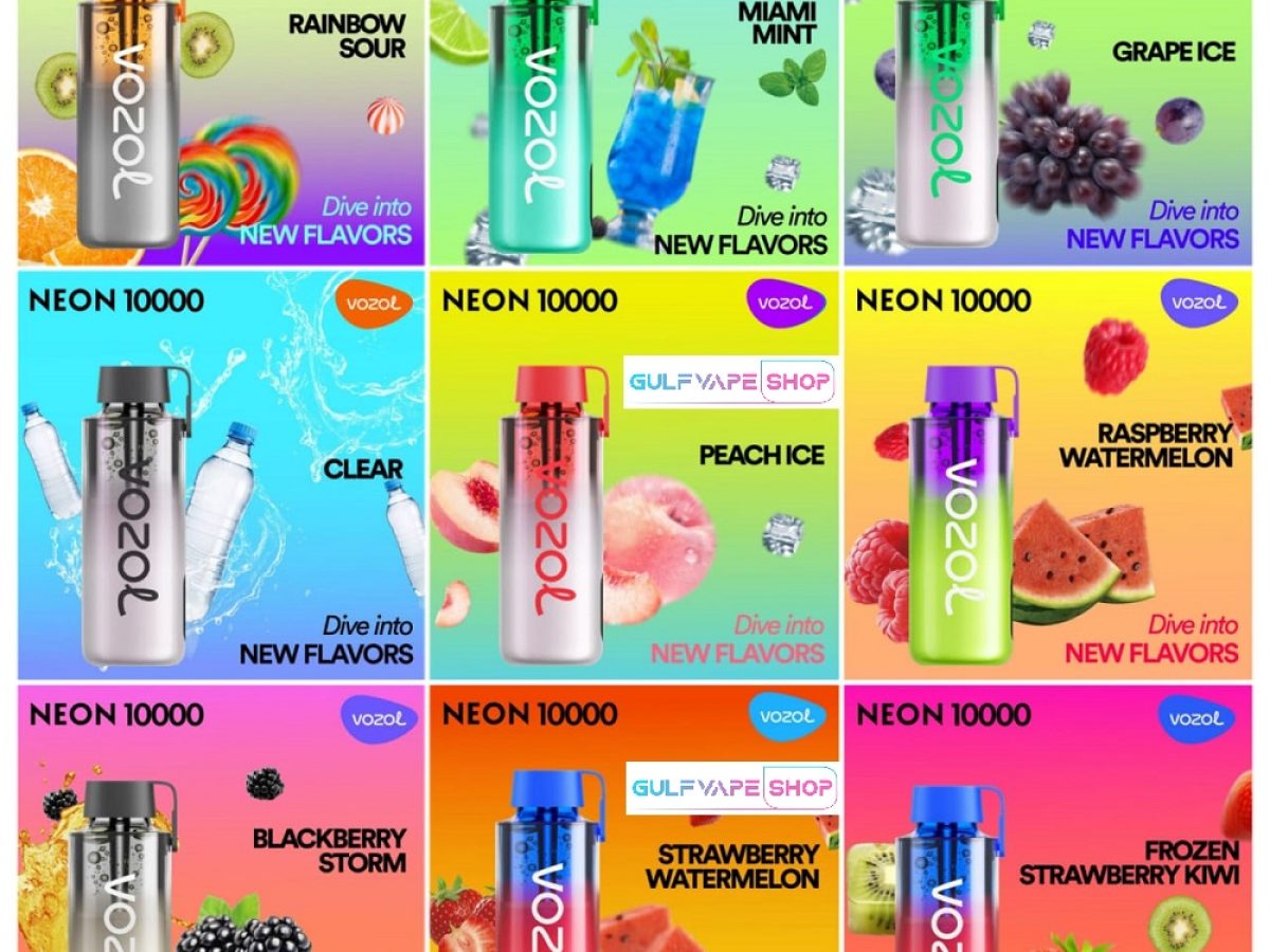 VOZOL NEON 10000 PUFF DISPOSABLE VAPE IN DUBAI