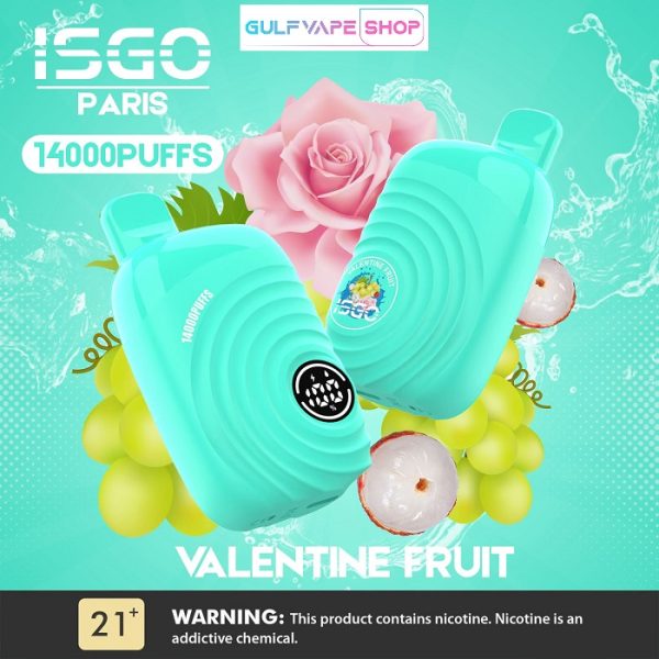 isgo paris 14000 puffs Valentine fruit