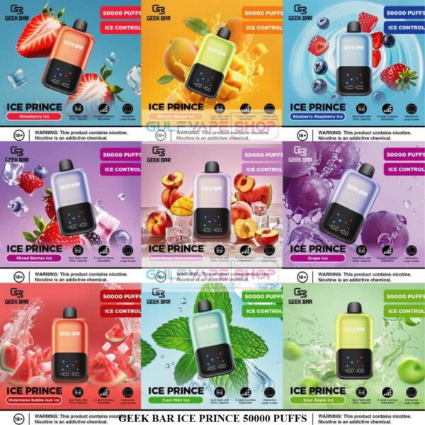 GEEK BAR ICE PRINCE 50K PUFFS DISPOSABLE VAPE