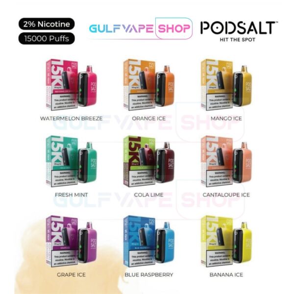 POD SALT 15000 PUFFS DISPOSABLE VAPE
