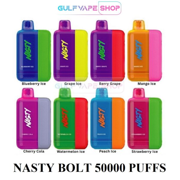 NASTY BOLT 50000 PUFFS DISPOSABLE VAPE IN DUBAI