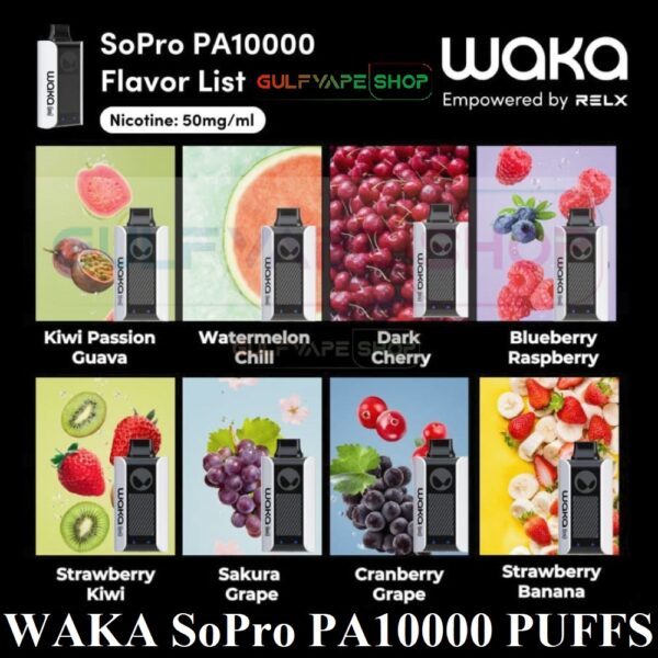 WAKA SoPro PA10000 PUFFS DISPOSABLE VAPE