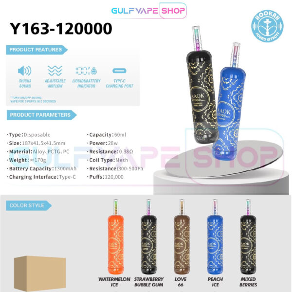 AAOK 120K PUFFS DISPOSABLE VAPE