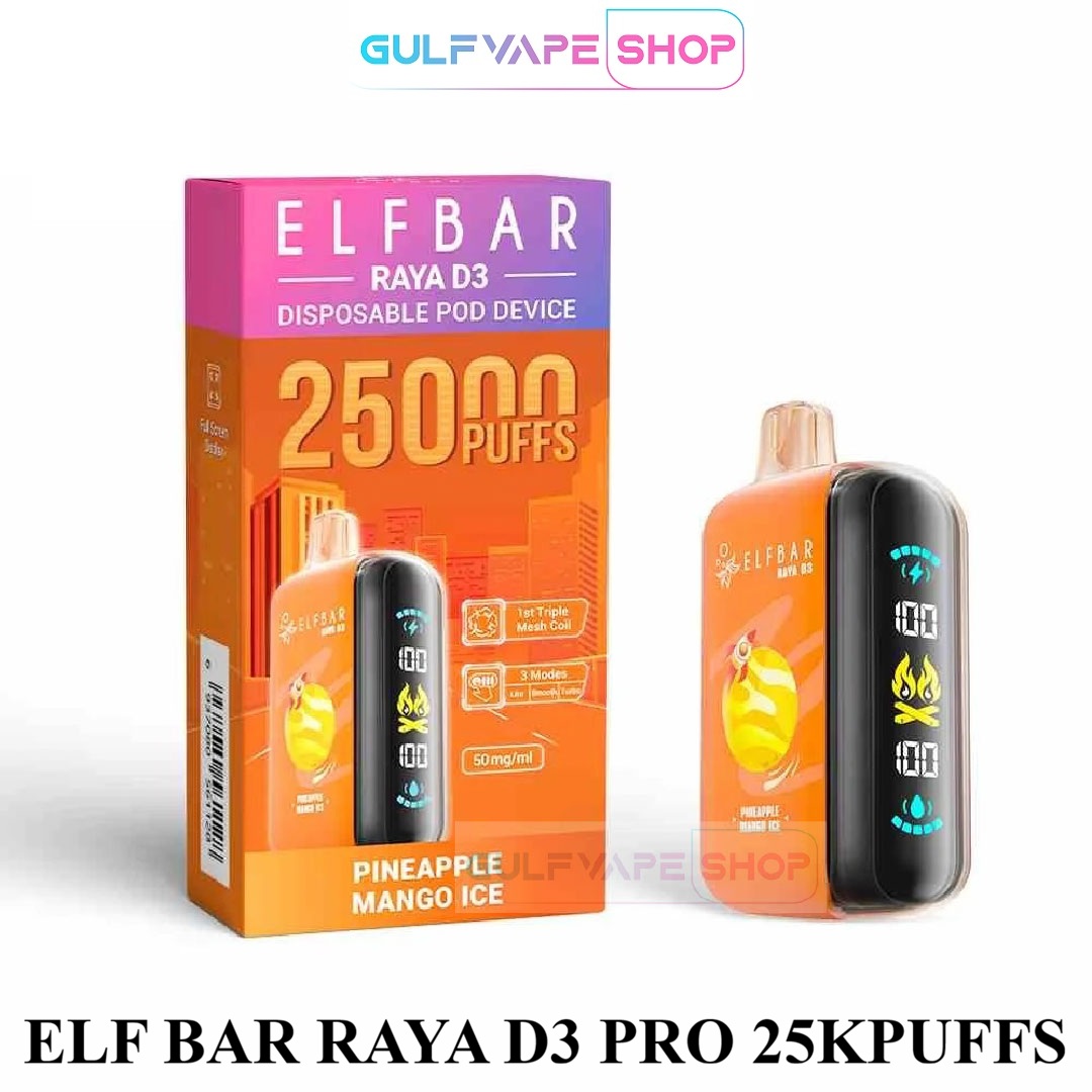 ELF BAR RAYA D3 PRO 25000 PUFFS DISPOSABLE VAPE - Image 2