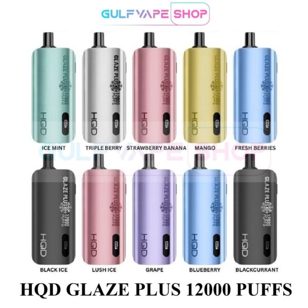 HQD GLAZE PLUS 12000 PUFFS DISPOSABLE VAPE