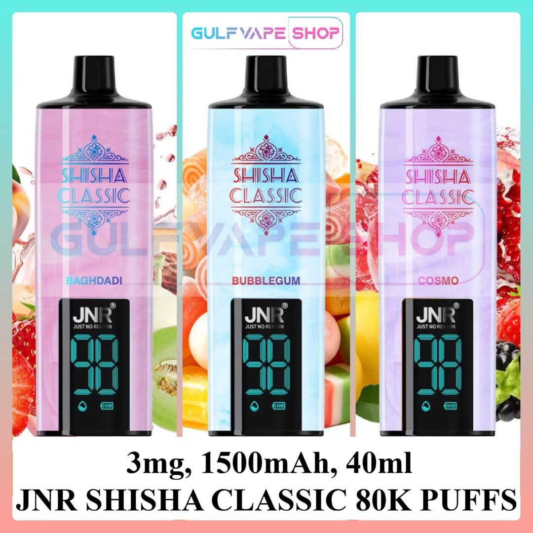 JNR SHISHA CLASSIC 80000 PUFFS DISPOSABLE VAPE