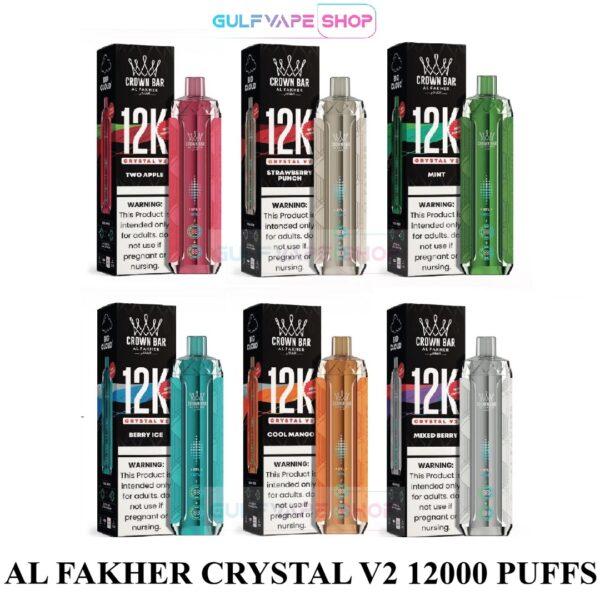 AL FAKHER CROWN BAR CRYSTAL V2 12000 PUFFS DISPOSABLE VAPE