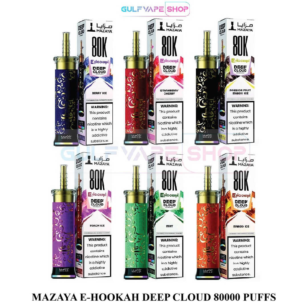 MAZAYA E-HOOKAH DEEP CLOUD 80000 PUFFS DISPOSABLE VAPE