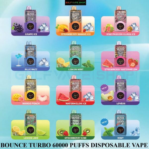 BOUNCE TURBO 60000 PUFFS DISPOSABLE VAPE