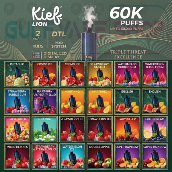 KIEF LION 60000 PUFFS DISPOSABLE VAPE