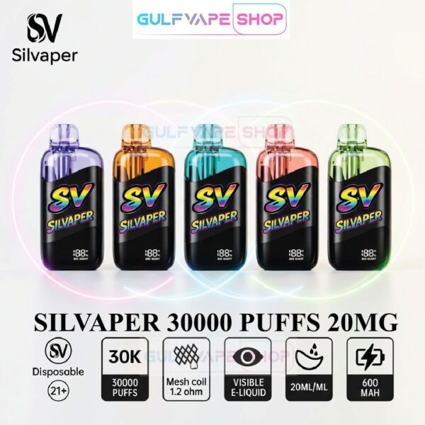 SILVAPER 30000 PUFFS DISPOSABLE VAPE